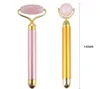 Jade Facial Roller Massager Pink Face Vibration Skincare Enhet Girl Present Portable Face Lift Massager