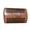 Pettini per barba tascabili in legno di sandalo Pettini in legno naturale fatti a mano in 2 misure