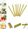 Naturlig gul bambu halm återanvändbar 20cm ekologisk grön bambu dricka sugrör parti födelsedag bröllop baby mata strån 4930