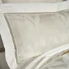 46 Duvet Cover Set Soft Egyptian Bomull Sängkläder Set Trevlig täcke monterad ark set 4st Queen King Size T200706