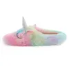 Millffy unicorn shoes cortoon rainbow comfy home indoor warm women animal slippers S20331