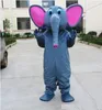 Factory Direct Sale 2019 Three Cute Elephants Cartoon Dolls Mascot Costumes Props Costumes Halloween Gratis verzending