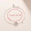 Sparkling Family Tree Slider Armband New 925 Sterling Silver Hand Chain Pendant Armband Original Box för armband8489265