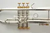 Hot Sell LT180S-37 Trumpet B Platte Verzilverd Professionele Trompet Muziekinstrumenten Met Case Gratis verzending