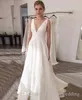 2019 Biała Suknia ślubna Prosta Prosta Letnia Plaża Boho Linia Backless Garden Garden Suknia Bridal Custom Made Plus Size