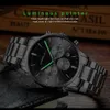 CRRJU Men Stainless Steel Band Watch Men's Business Luminous Quartz Wrist Watches Male Date Window Clock