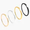 FashionDesign Stainless Steel Rings 1mm Wide Men Women Wedding Band Ring 4 Colors High Polished No Fade Good Quality Jewelry Accessorie Gift