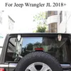 Charnière en verre de hayon ABS chromée, 2 pièces, pour Jeep Wrangler JL, accessoires extérieurs automobiles de haute qualité