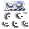 New 25MM Lashes 3D 100% Mink Hair False Eyelashes Dramatic Long Wispies Fluffy Eyelash Full Strips Lashes Extension Makeup tool