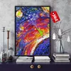 Van Gogh Nuit étoilée Décor Peinture Art Petit Prince Impression HD sur toile Décoration d'intérieur – Prêt à accrocher – Encadré