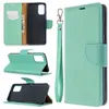 Litchi Design ID Slot Flip Leather Wallet Case för Samsung S10 S20 S21 S22 Note 20 A12 A13 A32 A52 A72 A33 A53 A73 5G