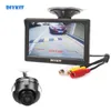 DIYKIT 5" View LCD Rear View Monitor de Car + Back Up Rear Front Side Cam para estacionamento Assistência Sistema