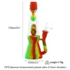 Hookahs 8.2'' water pipe lava lamp shape unique style silicone hookah with glass bowl