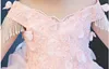 Jolie rose tulle appliques perles robes de fille de fleur robes de demoiselle princesse robes de soirée enfant jupe sur mesure 2-14 H317496
