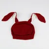 Милый ребенок кроличьи уши шапка детская зимняя теплая вязаная шапка шапки кролика дети фотография реквизит дети путешествия шапка шапка