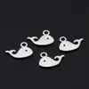 200PCs Silver Färg Lovely Dolphin Whale Animal Charms Nautical Beach Pendant Smycken Göra DIY Handgjorda Tillbehör A3380