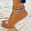 Tree of Life Yoga Shell Turtle Elephant Anklet Chain Multilayer Anklets Bracelets Foot summer beach fashion jewelry Will and Sandy