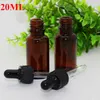 Glass Dropper Bottles for Sale 20ml Brown Essential Oil Perfume Container Use For E Juice Liquid