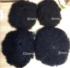 Męska peruka 4mm6mm8mm10mm12mm afro fryzury Wave Unit Pełna koronkowa toupe indyjskie dziewicze Human Hair 360 WAVY WŁACZENIE 6720659