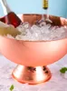 Hickening-Cubo de champán de gran tamaño de acero inoxidable, cubo de hielo, cubo de hielo para champán, ensaladera para comida de fiesta, 261p