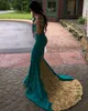 Shoulder Sexy Off Mermaid Dresses Long Gold Applique Court Train Formal Dress Evening Party Gowns Wear Special Ocn Dresses