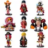 Buona qualità 9 PCS Set One Piece Decorazione modello ufficio Action Figures PVC Anime Toys Giocattoli bambola giapponese Cartoon Spedizione gratuita