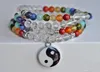 SN0321 Yin Yang Chakra Mala Bracelet collier équilibre Chakra méditation Mala Wrap Bracelet perles de prière Yoga bouddha Bracelet