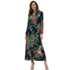 Mulheres Designer Maxi Vestidos Roupas Vestidos Sexy Curto Vestido Mulheres Jumpsuits Macacão Primavera Nova Manga Longa Bohemian Imprimir Midi Dress