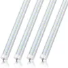 T8 8FT LED Tube Light Simple Pin FA8 Lampes 6000K blanc froid fluorescent ampoule de rechange couvercle transparent à double alimentation terminée