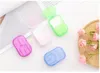 Travel Portable Disposable Boxed Soap Paper Hand Washing Slices Scented Foam Travel Mini Soap Paper Free Shipping SZ133