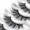 Yeni 8 Pairs Doğal Yanlış Kirpikler Sahte Lashes Uzun Makyaj 3D Vizon Lashes Kirpik Uzatma Faux Vizon Kirpik Güzellik için