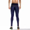 Moda nova moda colorida nylon luggings de corpo inteiro Mid Mid Mid Cintura Mens Pant Fitness Calças de Secagem Respirável