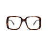 Gros-lunettes cadre Sexy Surdimensionné Carré Designer Femme Lunettes Optique Cadre Mal mode Clear Lens Eye 2019