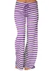 Pantaloni da yoga a gamba larga a righe Pantaloni larghi da donna Pantaloni lunghi per la danza Yoga S M L XL XXL 3XL Cotone morbido Home6365548