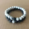 Women Men Natural Lava Rock Beads Chakra Bracelets Healing Energy Stone Meditation Mala Bracelet Fashion Essential Oil Diffuser Jewelry