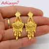 Adixyn Dubai Tassel Necklace Earrings Set Jewelry for Women Girl Girl Girl Color African Ethiopian India Wedding Party Jewelry N11214198Z