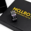 MCLLLROY Classic Rings Мужские кольца четырех угол Мифический дракон Греческие символы ретро титановый сталь мужской подарок панк Aneis Viking 2019