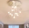 Lampe de plafond de rideau de perles de cristal nordique pour escalier créatif maison déco salon lumières enfants chambre LED plafonniers M282i