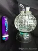 Accessoires de bangs en verre de pot de cristal de cube d'eau, pipes à fumer en verre colorées mini pipes à main multicolores meilleure cuillère en verre