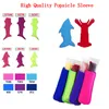 New Popsicle Holders Sleeve Ice Pack Insulation Child Freeze Protection Cover Popular Shark Solid Color Ice Sleeves Free Shipping