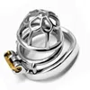 2019 Newest Male Chastity Cage Stainless Steel Arc Ring Male Chastity Device Sex Toys for Men Penis Lock Ring Adult Products G7-1-263A
