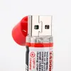 1.2V 1450mAh USB AA電池の充電式バッテリーAA NiMHバッテリー1450mAh USB AA LEDのインジケーターと長寿命