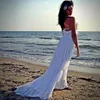 Hot Sale Beach Lace Wedding Dresses Cheap Sexy Backless Scoop Spaghetti Strap Tiers Bridal Gowns Floor Length Elegant Simple Wedding Gowns