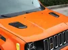 Per Jeep Renegade 2015 2016 2017 2018 Cofano per auto in fibra di carbonio Colore Vent Cover Trim Protector ABS Accessori per lo styling cromati