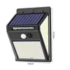 LED Solar LED Oświetlenie zewnętrzne 140LEDS Szeroki kąt Jasny Światła Słoneczna 3 Tryby Ścieżka Ogród Ogród Led Solar Security Lights Ruchu Czujnik