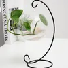 50pcs H23cm Ornament Display Stand Iron Hanging Rack Holder For Hanging Glass Globe Air Plant Terrarium Witch Ball Wedding Home Decor