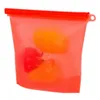 -Grade silikonowe torby do przechowywania próżniowe Uszczelnione torba zamrożona zupa Zagęszczona torba ogrzewania Lodówka Organizator wielokrotnego użytku