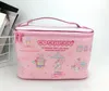 Cartoon My Melody Pink Pu Leather Makeup Bag Kosmetiska väskor Make Up Box Women Beauty Case Storage Towerry Bag T2005198618462