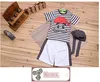 Babys set 2018 Ny sommarbrev Baby Boy Pook Set 3Pieces Hat T-shirt Byxor Sommar Outfit för Toddler Vestidos