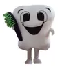 2019 Discount robe mascotte caractère de soins dentaires de fantaisie costumes de fête de costume de mascotte de dent chaude usine dents outfit parc d'attractions